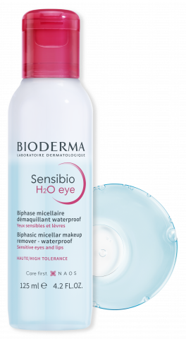 BIODERMA product photo, Sensibio H2O Eye 125ml, Micellar wipes for sensitive skin